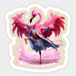 Kung Flamingo Sticker